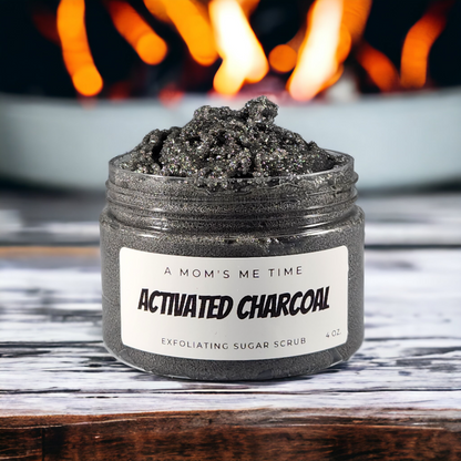 Activated Charcoal Shea Butter Sugar Scrub Unscented