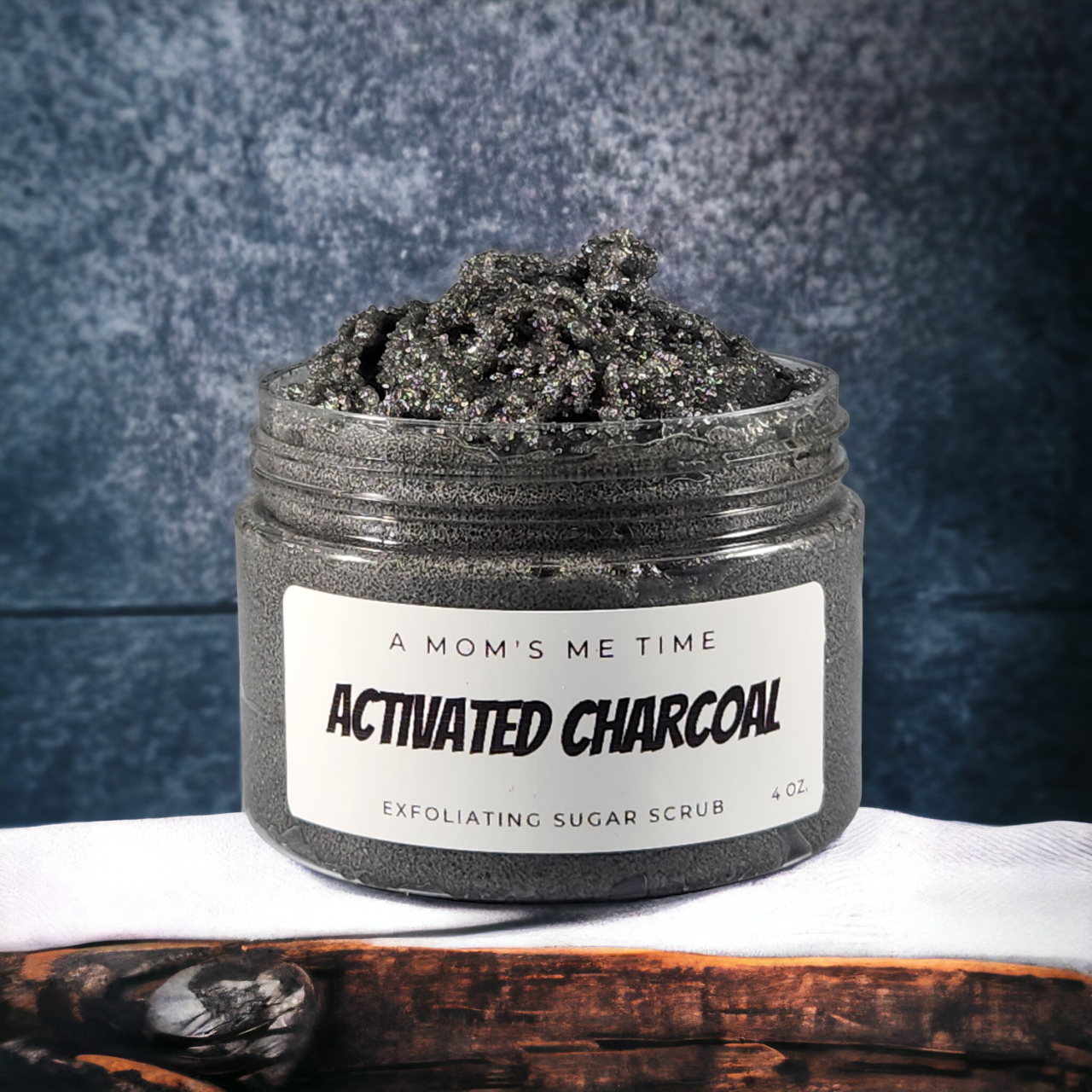 Activated Charcoal Shea Butter Sugar Scrub Unscented