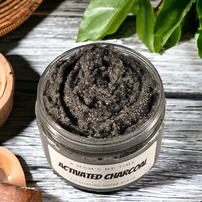 Activated Charcoal Shea Butter Sugar Scrub Unscented