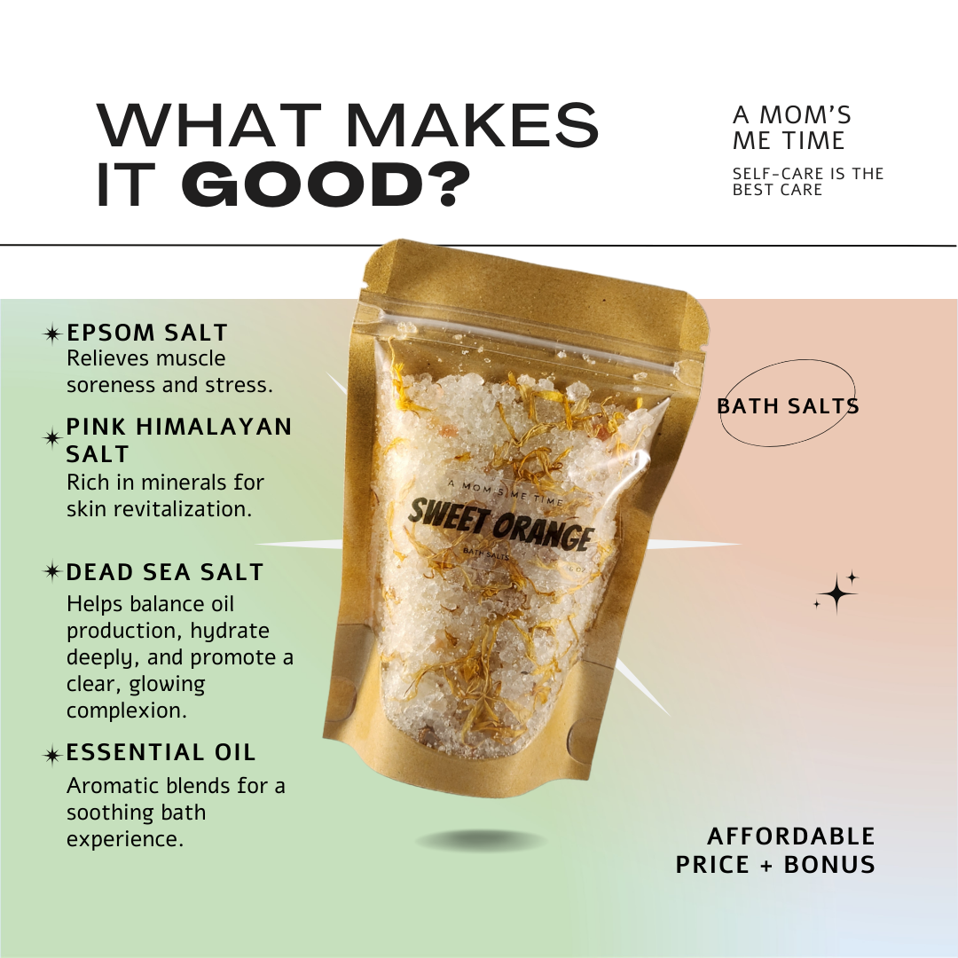 Premium Bath Salts Epsom, Himalayan and Dead Sea Salt